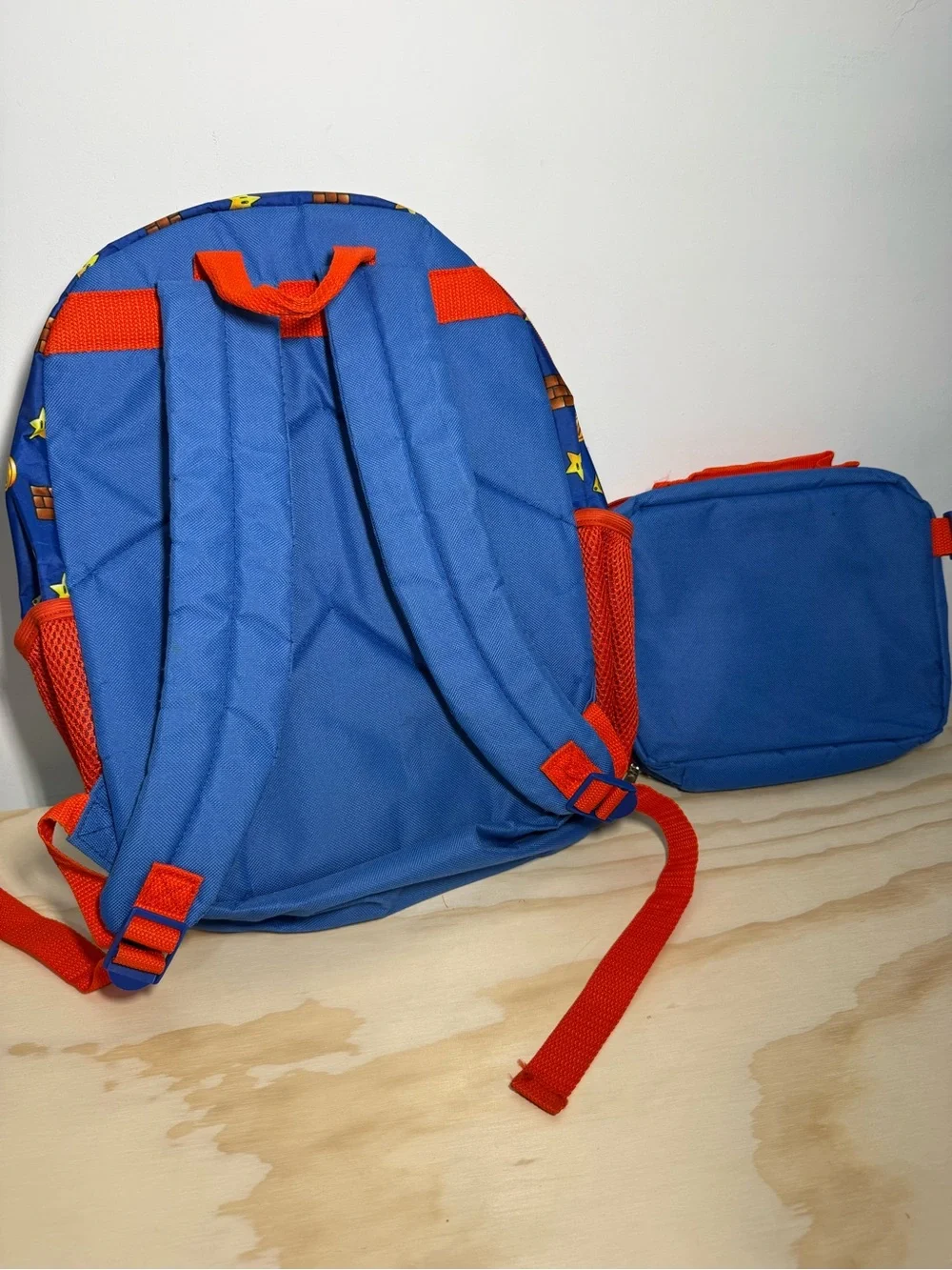 Super Mario Kids Backpack and  attachable Lunch Bag